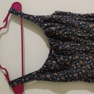 Cider Sleeveless Midi Dress Floral Lacy Cottagecore